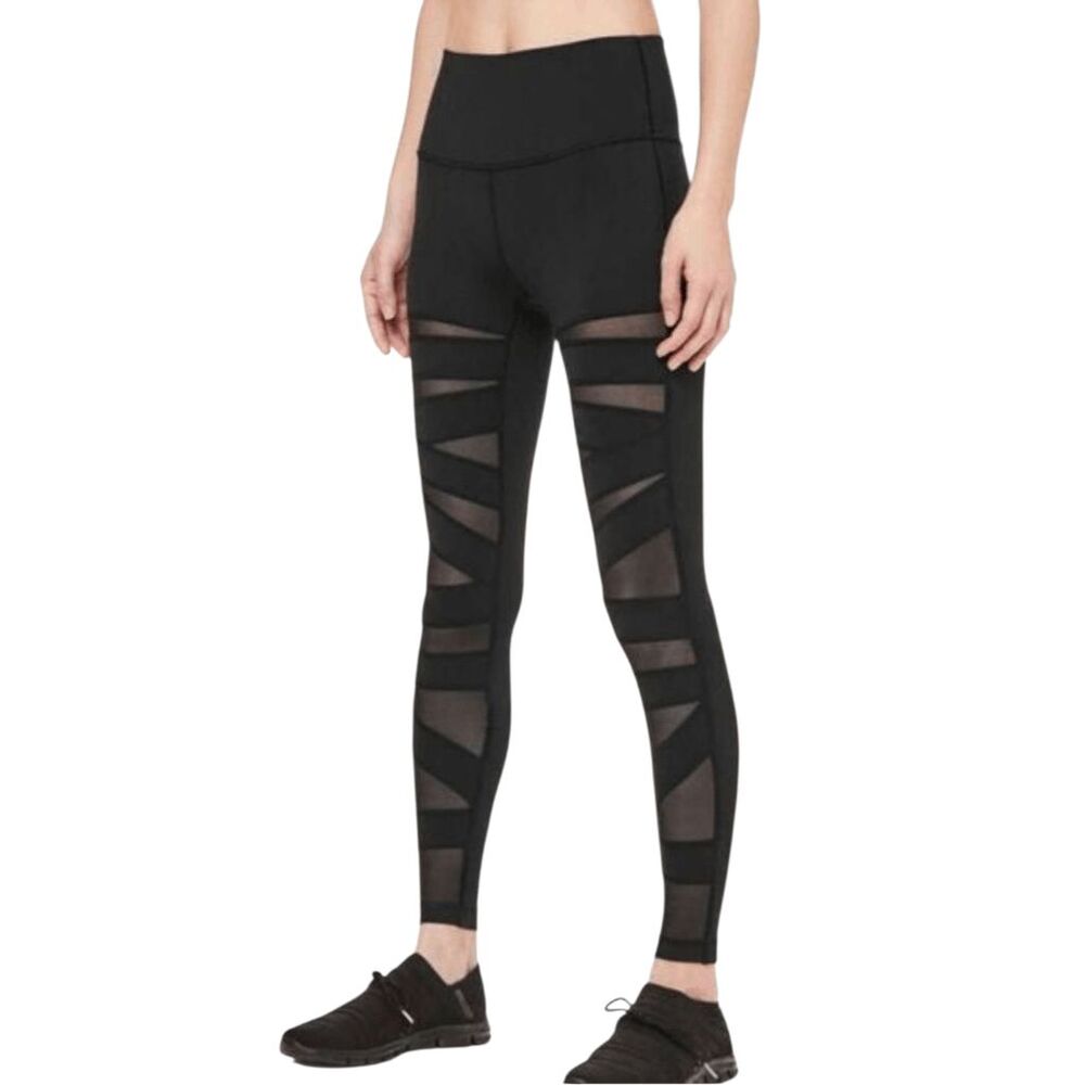 LULULEMON ATHLETICA Wunder Under Pant Hi-Rise 'Tech Mesh 28' Size 6